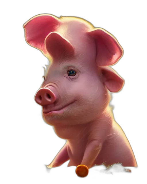 animal, creature, face, food, 3d render, photorealistic, concept art, cartoon transparent PNG cut-out
