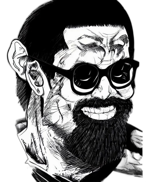 face, mask, staff, creature transparent PNG cut-out