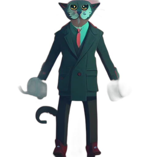 staff, jacket, animal, creature transparent PNG cut-out