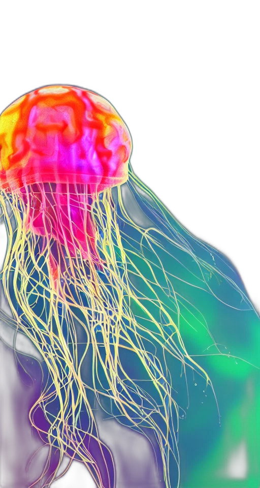 jellyfish, made, out, human transparent PNG cut-out