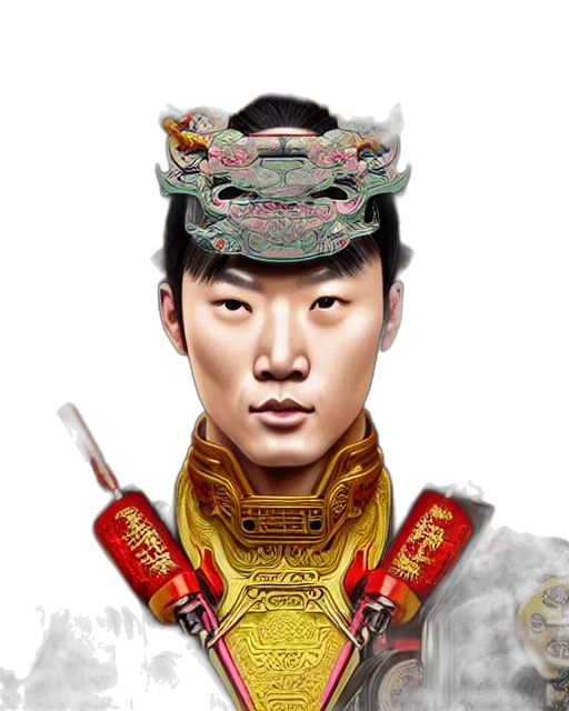 staff, face, dragon, crown, photorealistic, fantasy art, concept art, comic book art transparent PNG cut-out