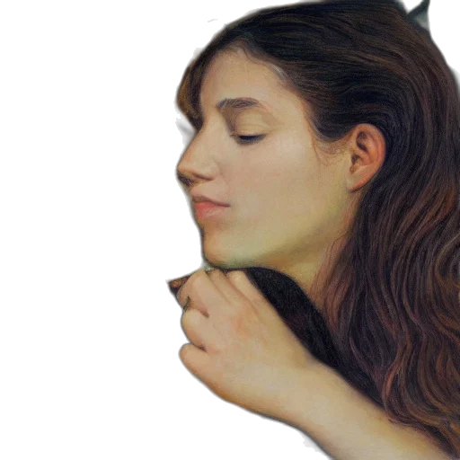 face, mask, jewelry, hair, photorealistic, oil painting, watercolor, concept art transparent PNG cut-out