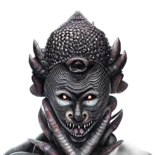 mask, face, staff, dragon transparent PNG cut-out