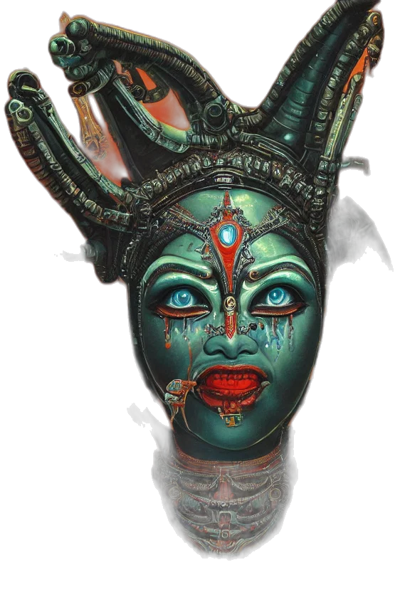 mask, face, crown, jewelry transparent PNG cut-out
