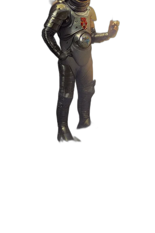 robot, jacket, mask, creature, 3d render, concept art, cyberpunk, comic book art transparent PNG cut-out