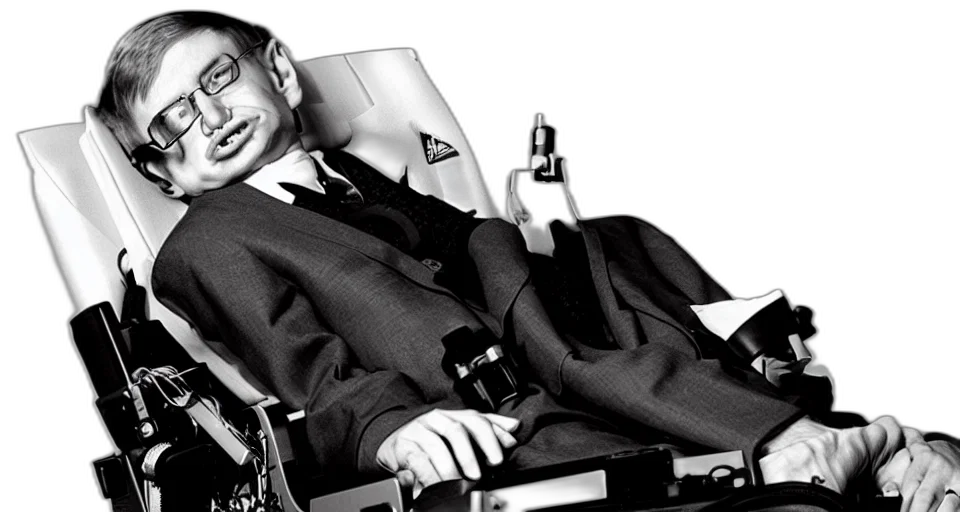 stephen, hawking, jetpack transparent PNG cut-out
