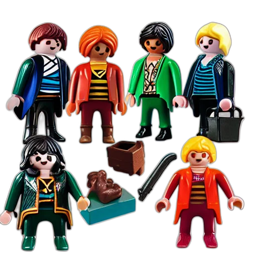 3d render, concept art, colorful, epic, professional, harry, potter, playmobil transparent PNG cut-out