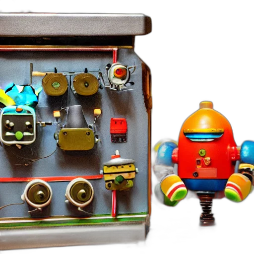 robot, 3d render, closeup, digital transparent PNG cut-out