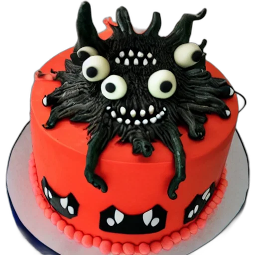 3d render, creepy, disgusting, monster transparent PNG cut-out