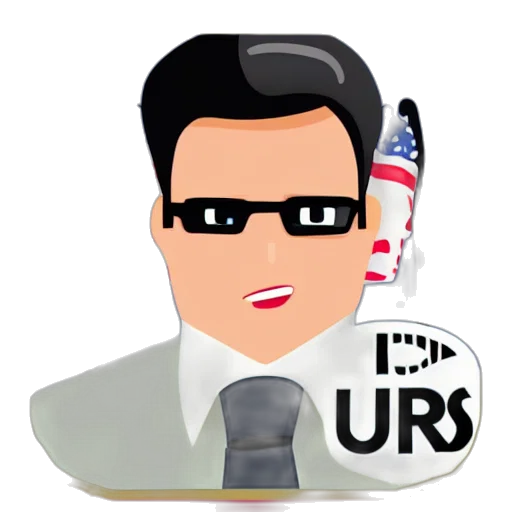 cartoon, 3d render, irs, agent transparent PNG cut-out