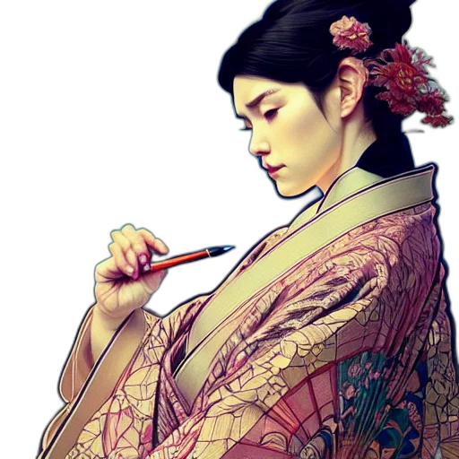 staff, jewelry, dress, fantasy art, photorealistic, concept art, watercolor, fire transparent PNG cut-out