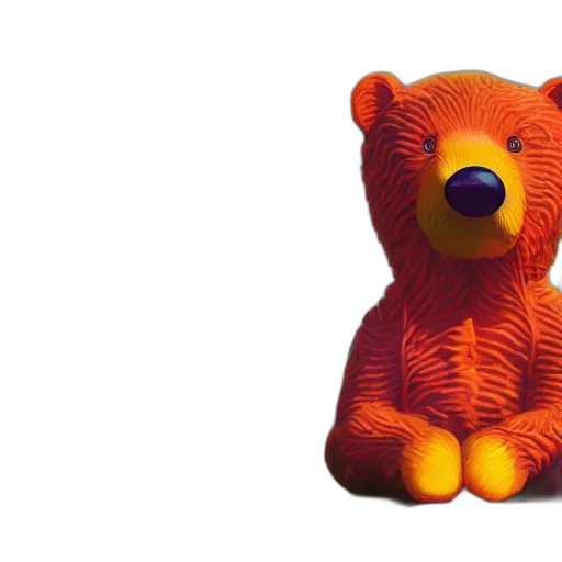 3d render, portrait, haribo, bear transparent PNG cut-out