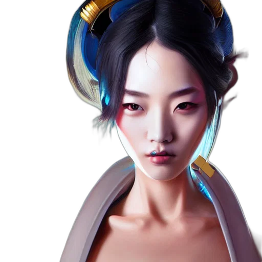 fantasy art, concept art, photorealistic, cyberpunk transparent PNG cut-out