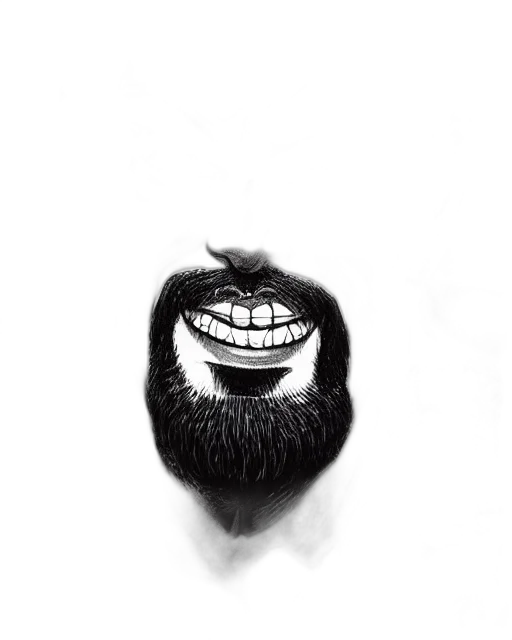 face, creature, mask, hair transparent PNG cut-out