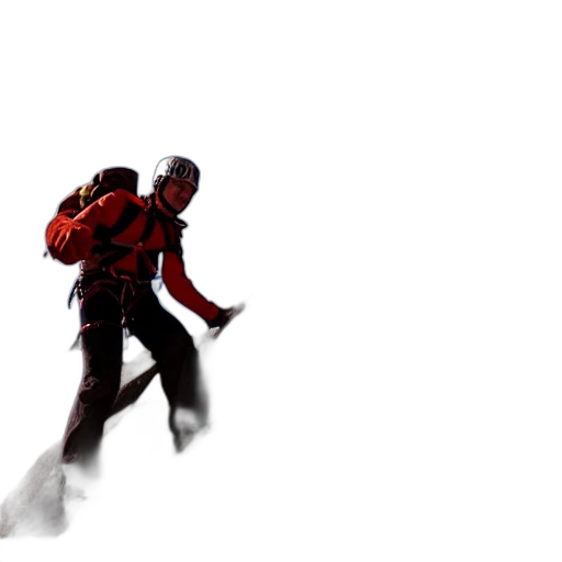 jacket, weapon, staff, creature transparent PNG cut-out