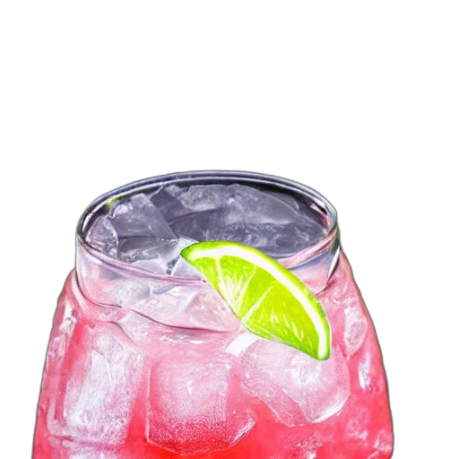 bottle, food, crown, 3d render, photorealistic, neon, closeup, photograph transparent PNG cut-out