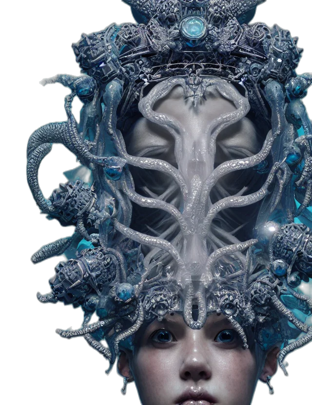 mask, crown, creature, face transparent PNG cut-out