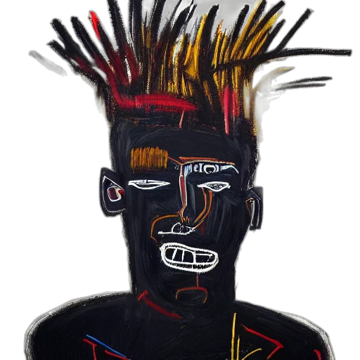 face, mask, hair, staff transparent PNG cut-out