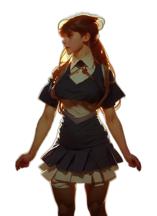 dress, staff, crown, concept art transparent PNG cut-out