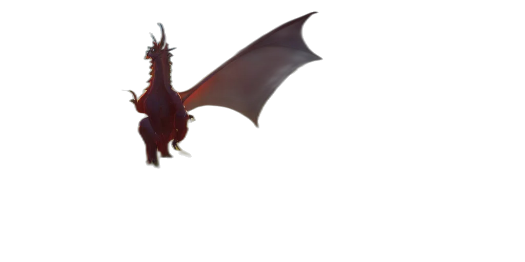 dragon, creature, animal, staff transparent PNG cut-out