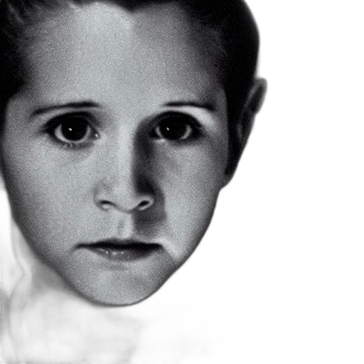 face, mask, creature, photorealistic, film, still, carrie, fisher transparent PNG cut-out