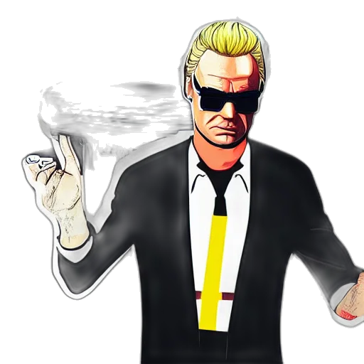 jacket, staff, concept art, comic book art transparent PNG cut-out