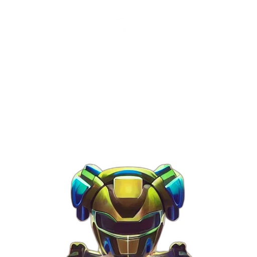 robot, weapon, staff, crown transparent PNG cut-out
