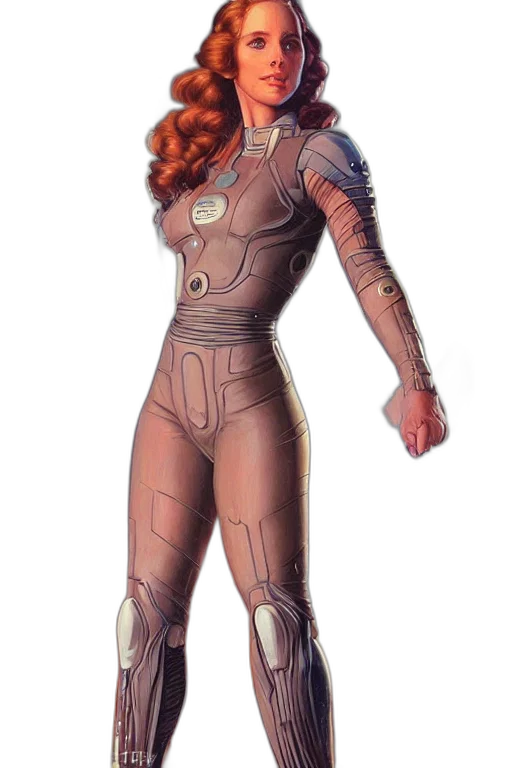 robot, dress, concept art, comic book art transparent PNG cut-out
