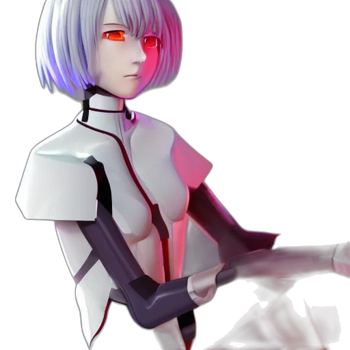 robot, jacket, weapon, face transparent PNG cut-out
