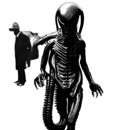 creature, robot, animal, dress, concept art, comic book art, outer space, old transparent PNG cut-out