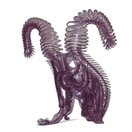 creature, dragon, robot, animal, concept art, 3d render, fantasy art, pixel art transparent PNG cut-out
