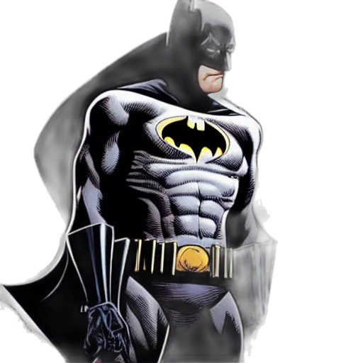 comic book art, concept art, photorealistic, 3d render, batman, portrai, arthur, adams transparent PNG cut-out