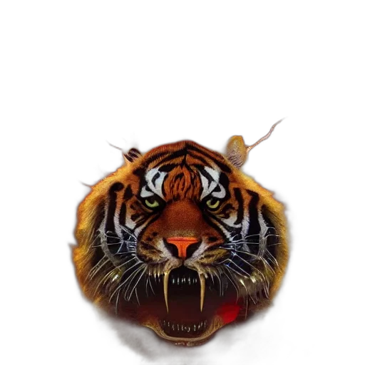 animal, creature, mask, crown, photorealistic, fantasy art, concept art, 3d render transparent PNG cut-out