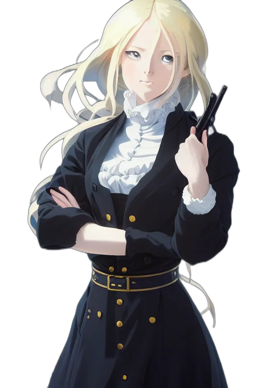 staff, weapon, dress, jacket, anime, concept art, cartoon, fantasy art transparent PNG cut-out