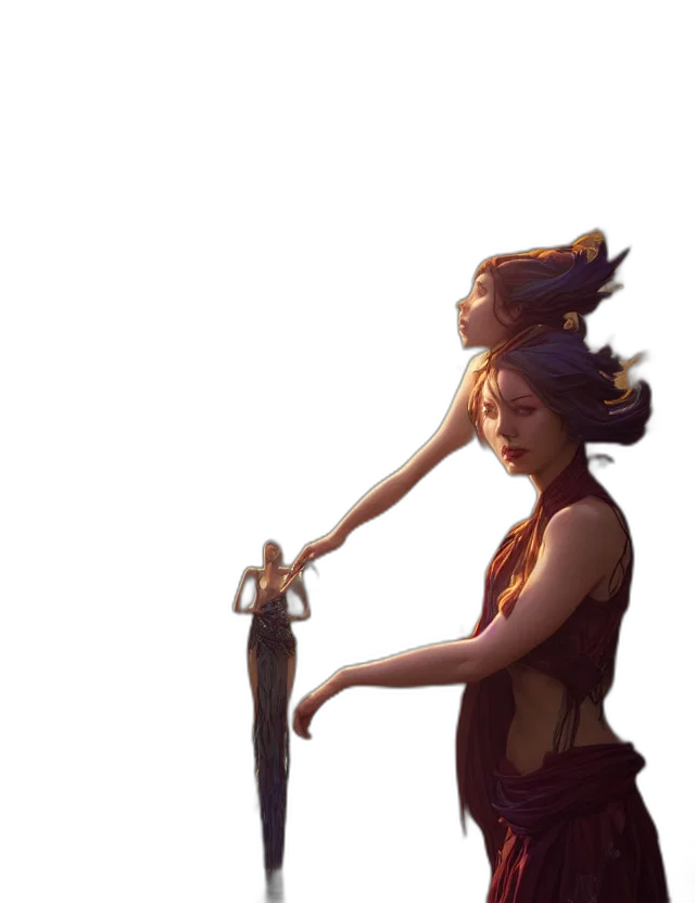 staff, sword, weapon, creature, concept art, fantasy art, 3d render, pixel art transparent PNG cut-out