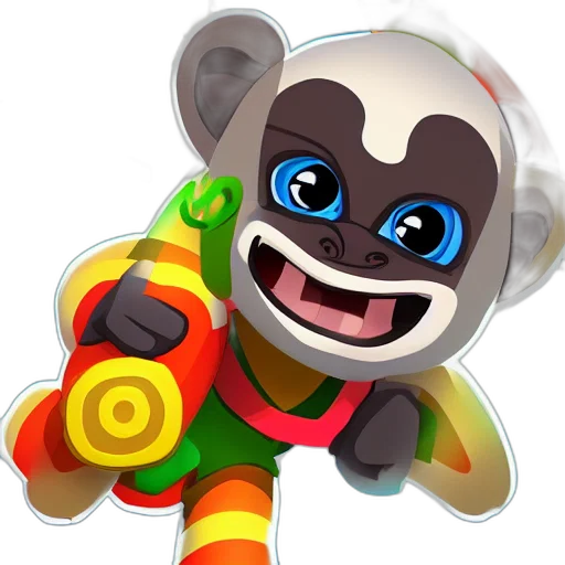 staff, concept art, 3d render, bloons, dart, monkey, ninjakiwi, game transparent PNG cut-out