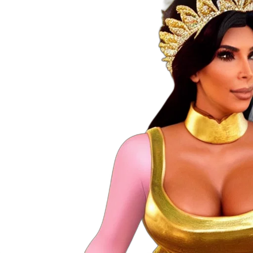 crown, 3d render, kim, kardashian transparent PNG cut-out