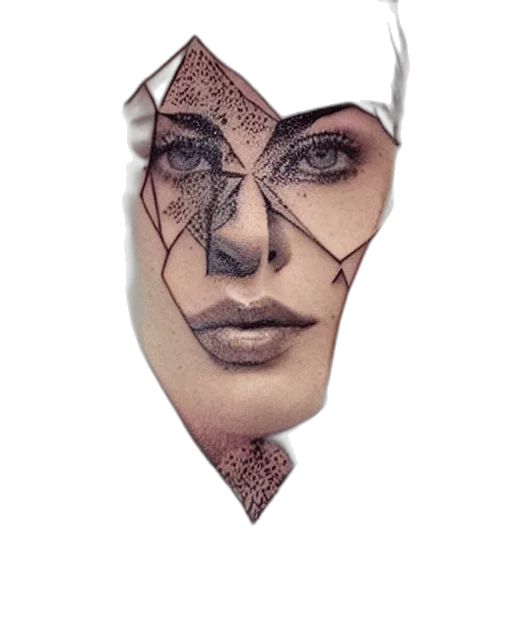 mask, face, umbrella, jewelry, photorealistic, 3d render, concept art, fantasy art transparent PNG cut-out