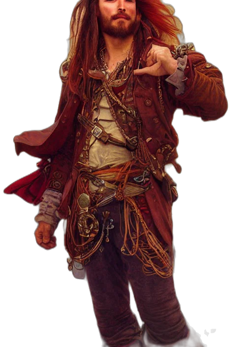 jacket, staff, concept art, fantasy art transparent PNG cut-out
