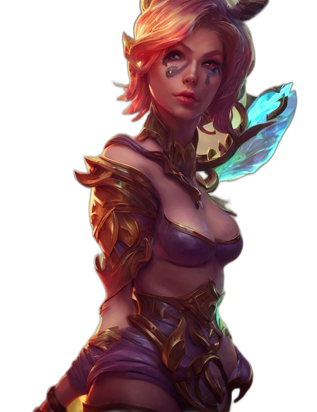dress, staff, fantasy art, concept art, pixel art, comic book art, red, colorful transparent PNG cut-out