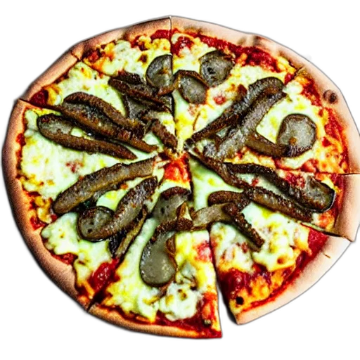 food, dragon, animal, photorealistic, 3d render, pickle, pizza transparent PNG cut-out