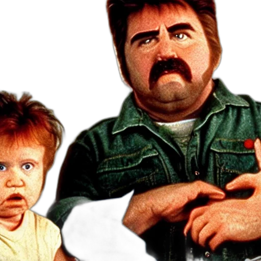 photorealistic, concept art, film, still, raising, arizona transparent PNG cut-out
