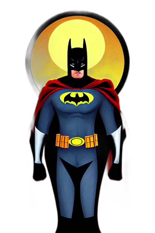 comic book art, concept art, cartoon, epic, professional, digital, art, batman transparent PNG cut-out