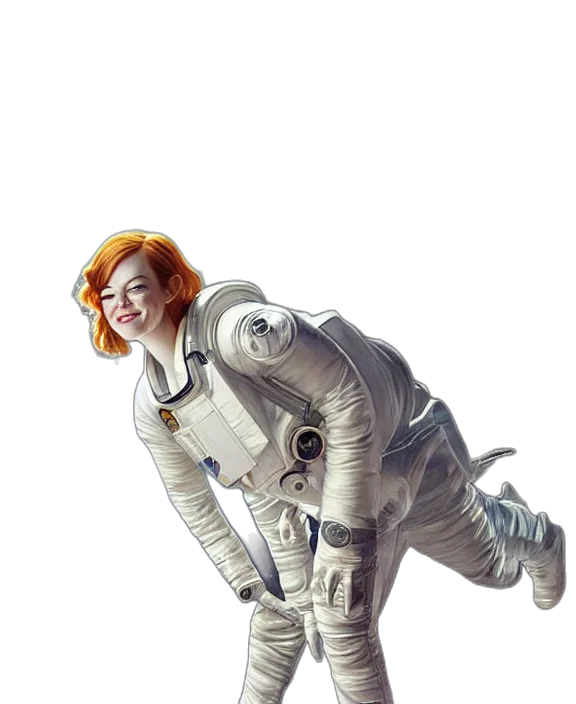 robot, staff, jacket, creature transparent PNG cut-out