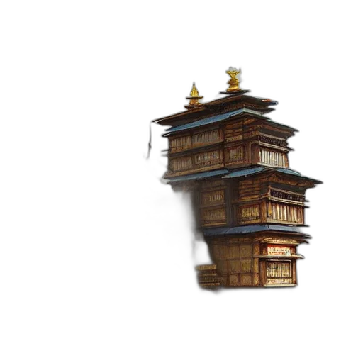 building, furniture, crown, staff, concept art, 3d render, pixel art, fantasy art transparent PNG cut-out