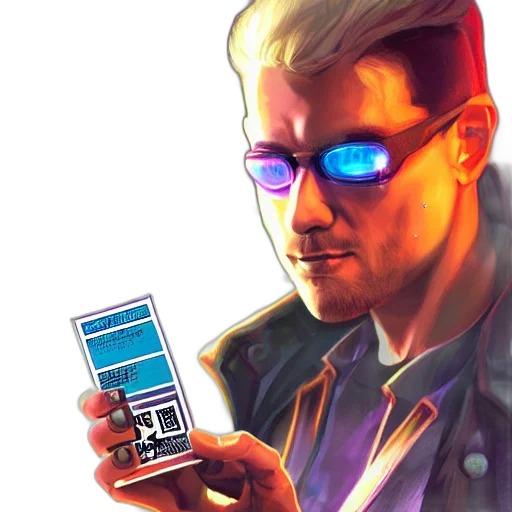 jacket, robot, weapon, cyberpunk transparent PNG cut-out