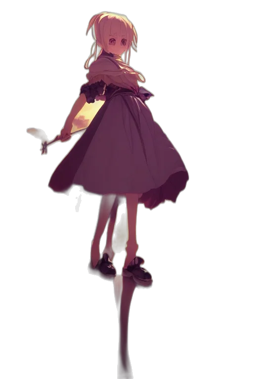 dress, staff, crown, weapon transparent PNG cut-out