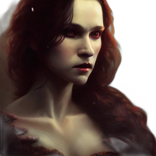 face, fantasy art, photorealistic, concept art, comic book art, red, dark, majestic transparent PNG cut-out