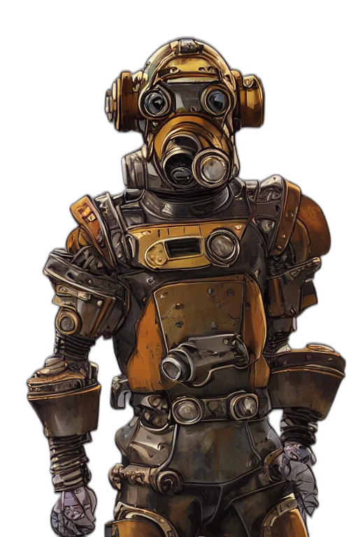 robot, mask, staff, concept art transparent PNG cut-out