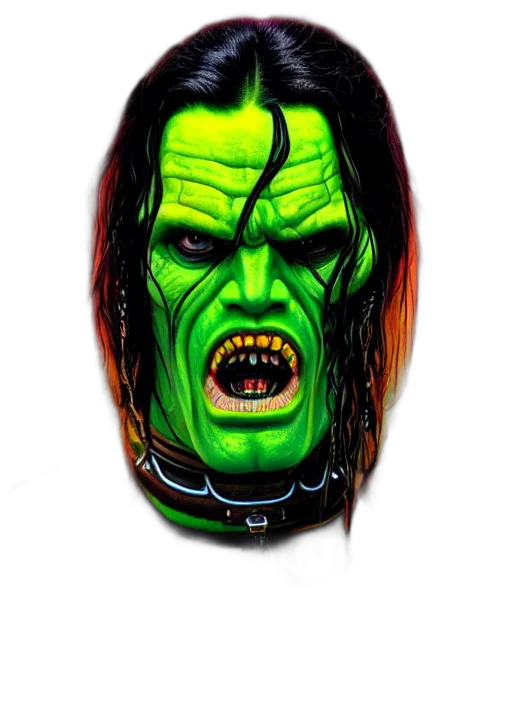mask, face, creature, comic book art transparent PNG cut-out